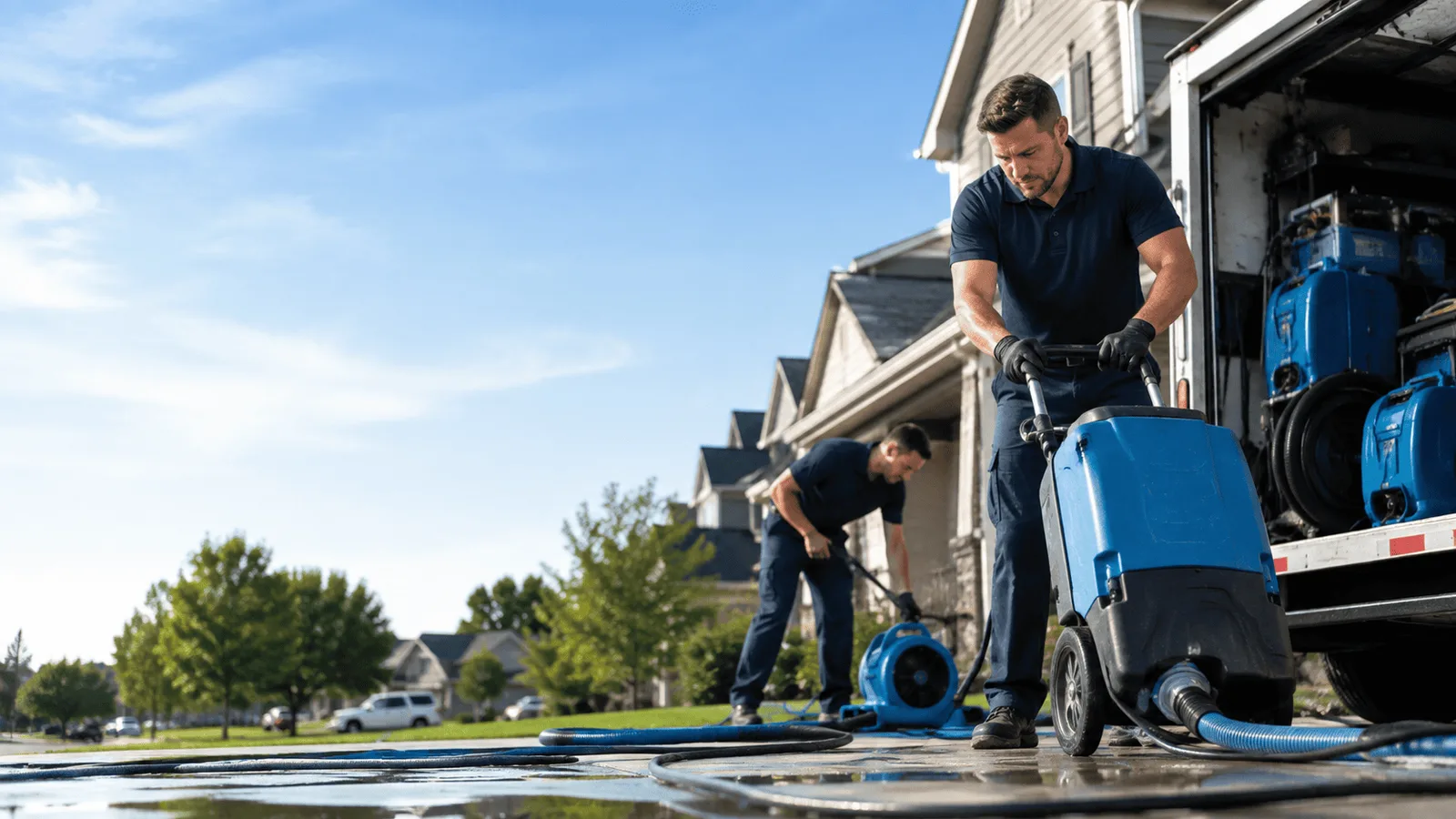 Dehumidification being performed in Lake Odessa, MI